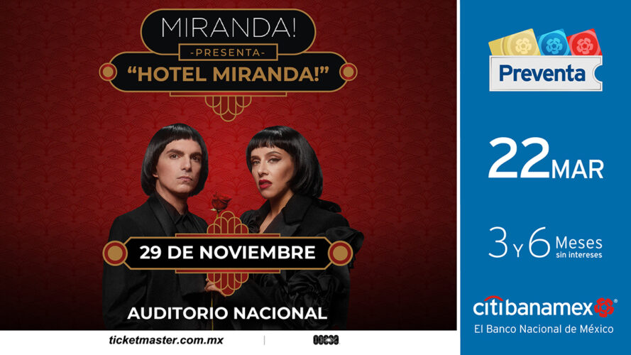 Miranda llega por primera vez al Auditorio Nacional