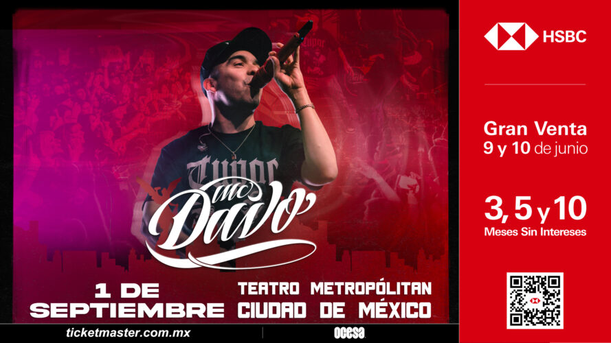 Mc Davo llega con sus rimas al Teatro Metropólitan