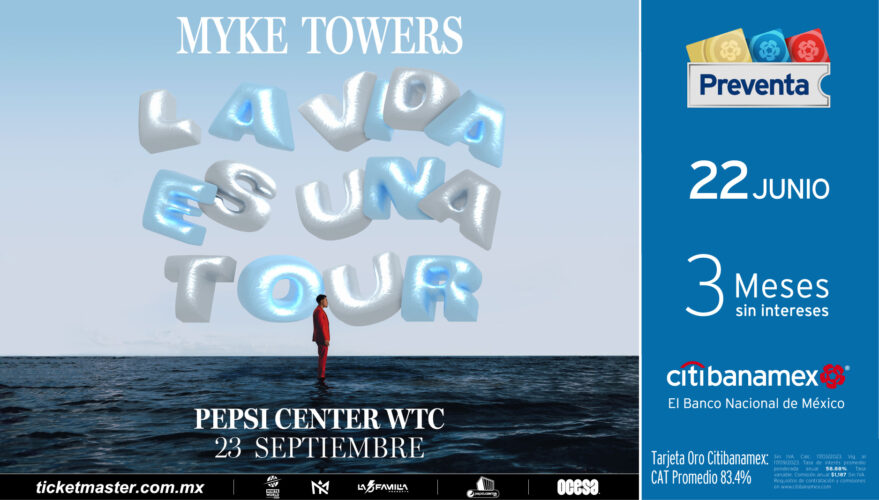 Myke Towers Regresa triunfar en Cdmx al Pepsi center.