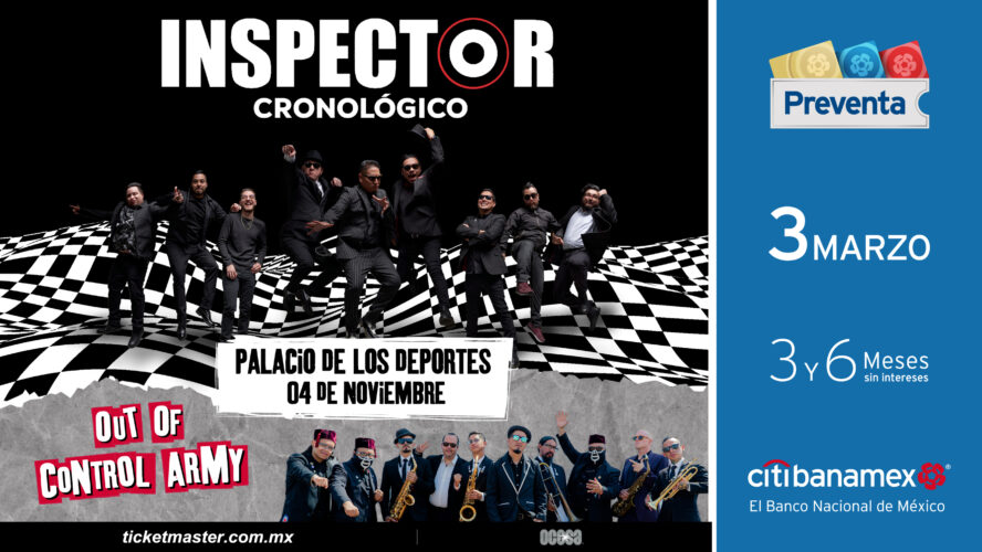 Inspector celebrará 28 años de ska latino en el Domo de Cobre.