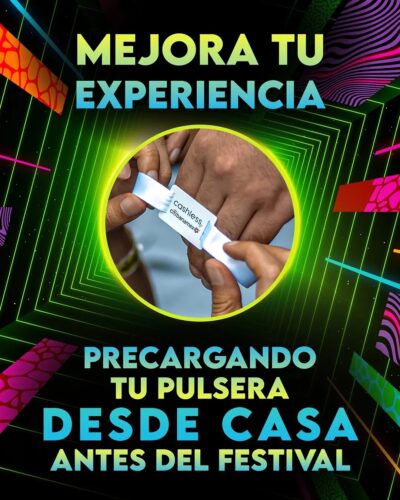 EDC México: Ya puedes precargar tu pulsera cashless desde tu casa.