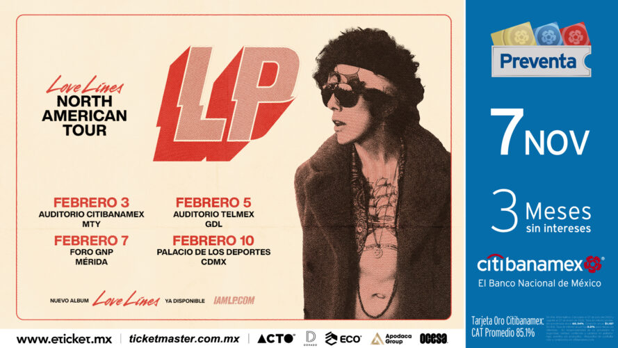 LP presenta nuevo disco en el Palacio de los deportes