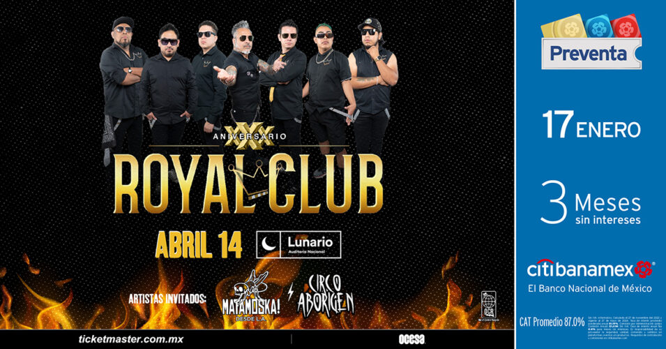 ROYAL CLUB celebrara tres décadas en el Lunario