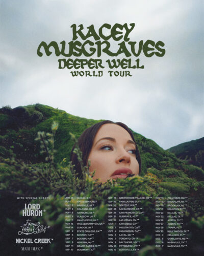 KACEY MUSGRAVES ANUNCIA DEEPER WELL WORLD TOUR Y LANZA SU NUEVO SENCILLO "TOO GOOD TO BE TRUE