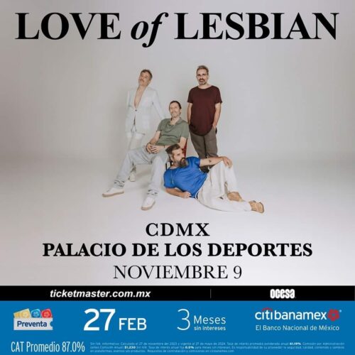 Love of Lesbian tendrá una pequeña gira por la CDMX