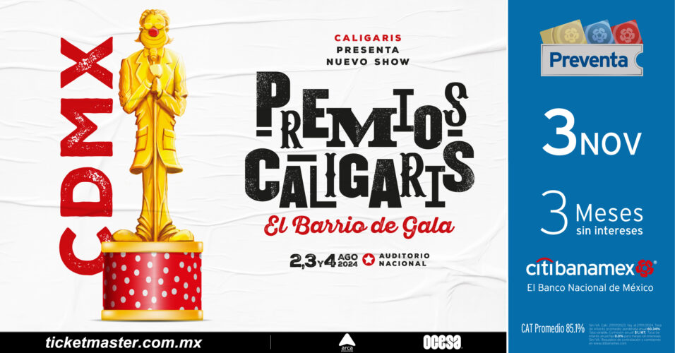 Los Premios Caligaris tendrán tres noches de gala y aplausos en el Auditorio Nacional.