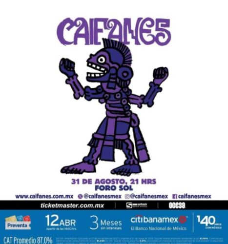 Caifanes anunció fecha en el Estadío GNP para el 31 de agosto.