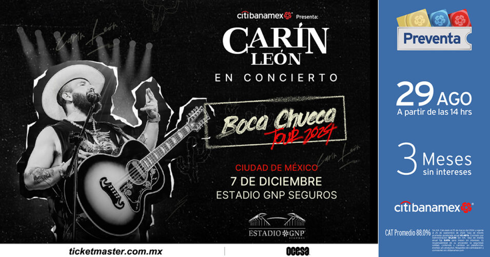 Carin León Llega por Primera Vez al Estadio GNP Seguros en Ciudad de México para el Concierto Más Grande de su Carrera