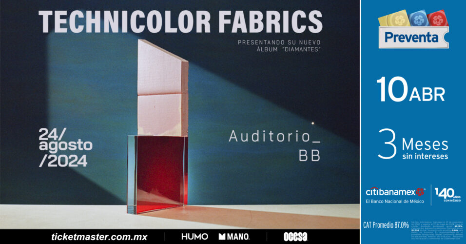 Technicolor Fabrics llega por primera vez al Auditorio bb