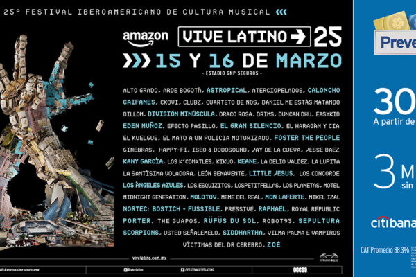 Vive Latino 2025 celebra 25 años con un increíble Line up