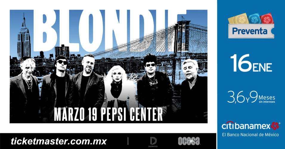 Blondie anuncia su próxima presentación en la Cdmx