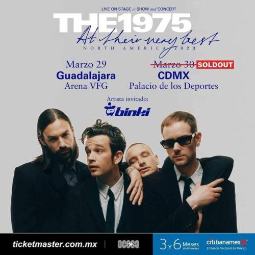 BINKI ABRIRA A THE 1975 EN SUS FECHAS PARA MEXICO