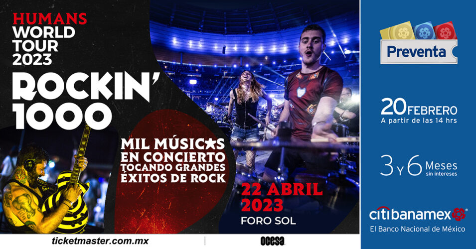 ROCKIN´1000 llegara al foro sol