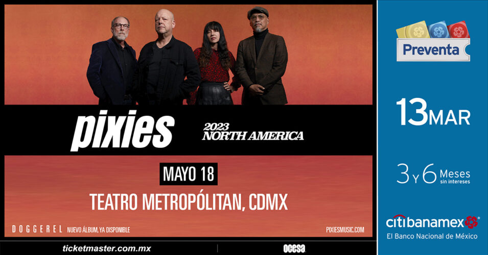 Pixies presentarán su última producción en la Cdmx