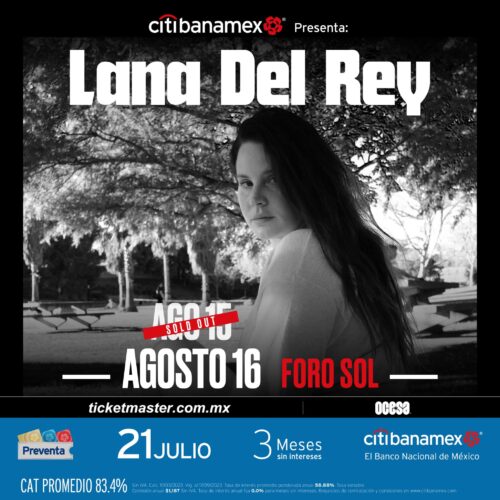 ¡LANA DEL REY PARA TODOS!, ANUNCIA SEGUNDA FECHA EN EL FORO SOL CDMX.