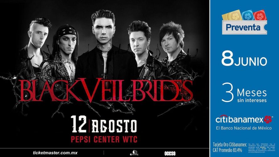 Black Veil Brides regresa a la Cdmx para ofrecer un show más completo.