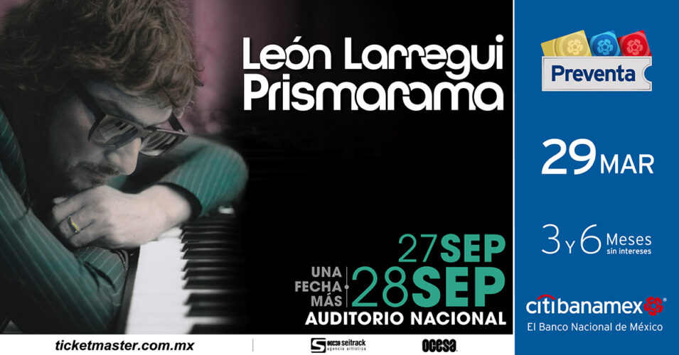  León Larregui va por su segunda fecha como parte de su gira Prismarama en el Auditorio Nacional