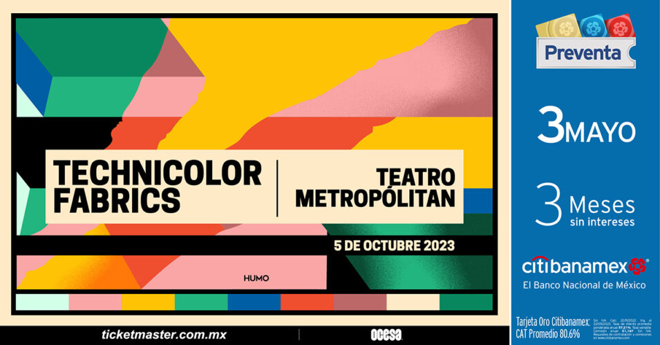 Technicolor Fabrics conquistara el Teatro Metropolitan