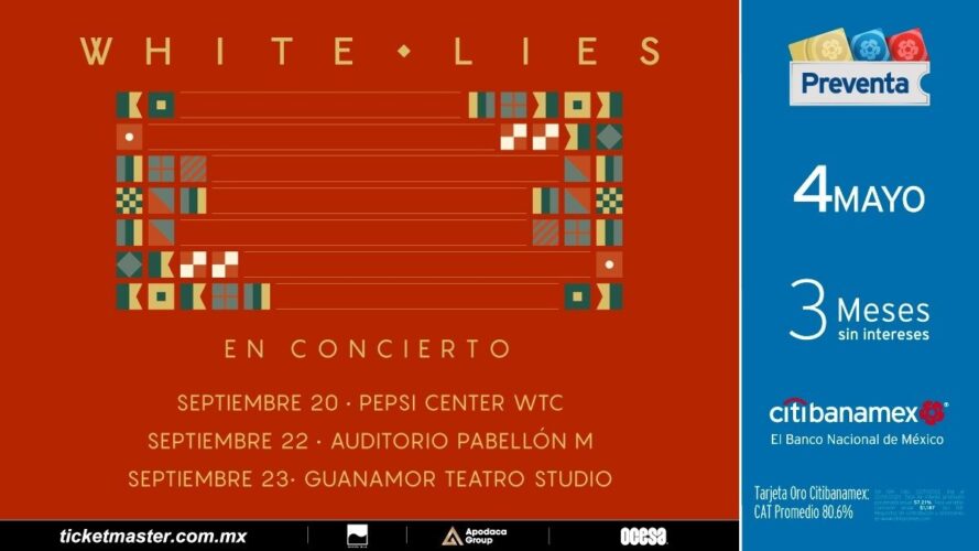 White Lies regresa a la Cdmx para ofrecer un show en solitario