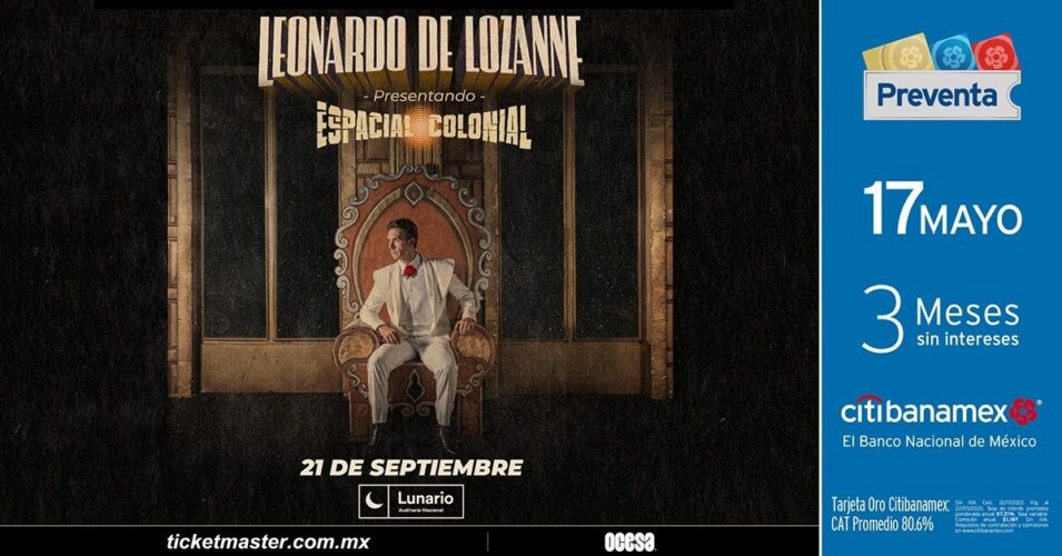 Leonardo de Lozanne presentara su nuevo material en la Cdmx