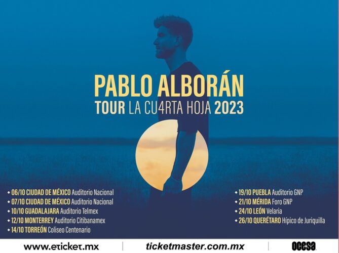 Pablo Alborán regresa con su gira La cuarta hoja en México