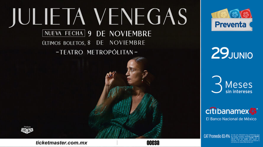 Una noche no será suficiente para Julieta Venegas