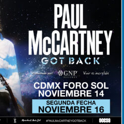 Paul McCartney  va por una segunda fecha en el foro sol