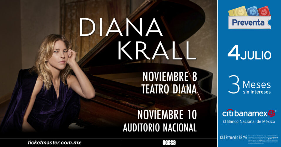 El Auditorio nacional  tendrá una noche de jazz con Diana Krall