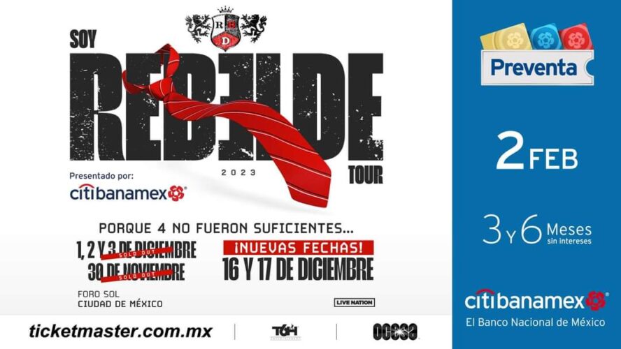 ¡RBD anunció dos fechas más para que no te pierdas su esperado regreso!