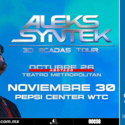 Aleks Syntek no se cansa de los sold outs y ahora va por el Pepsi Center.