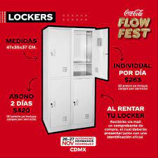 No cargues tus cosas en el coca cola Flow Fest