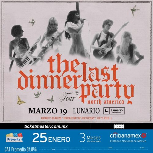 THE LAST DINNER PARTY LLEGA CON SU PRIMER CONCIERTO EN MEXICO AL LUNARIO DE LA CDMX.