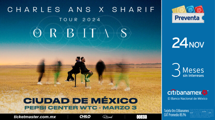 CHARLES ANS VUELVE A CIUDAD DE MEXICO JUNTO A SHARIF PARA ARMAR LA FIESTA EN GRANDE.