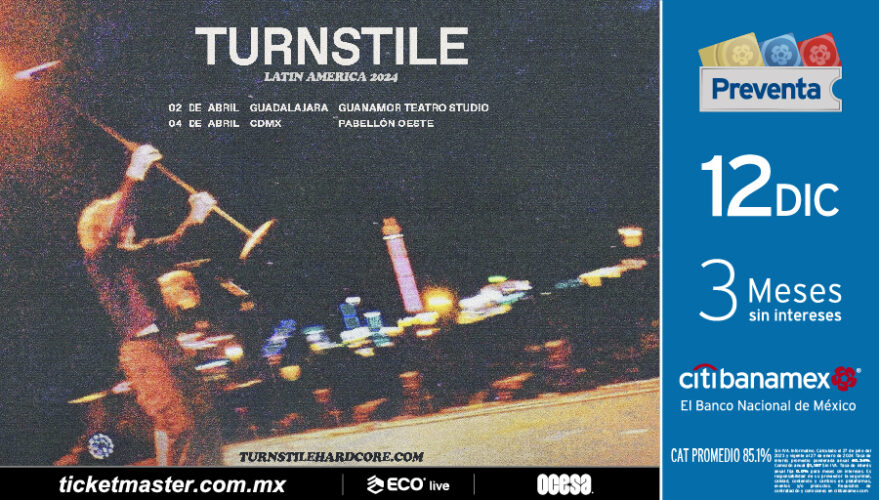 Turnstile llega con su hardcore punk al pabellón oeste