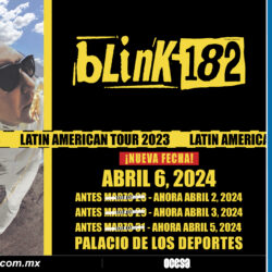 ¡Se confirmaron las fechas para (ahora sí) volver a ver a Blink-182 en México!