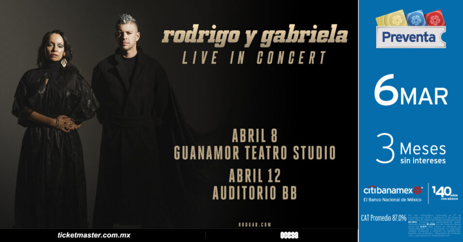 Rodrigo y Gabriela estan listos para conquistar el Auditorio BB