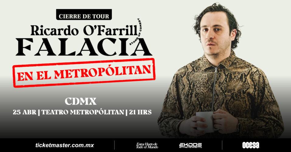 Ricardo O’Farrill llega con nuevo show al Metropólitan