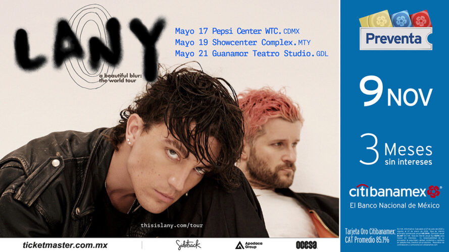 Lany llegara al Pepsi center con un show que te robara el corazón