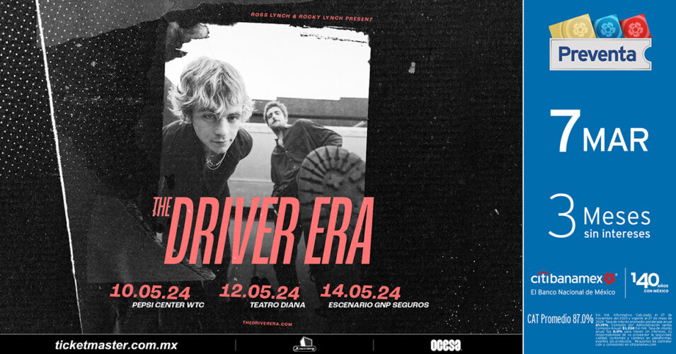 The Driver Era dará con una dosis de rock alternativo al Pepsi center