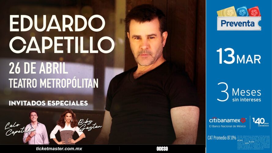 Eduardo Capetillo llegara al Teatro Metropólitan