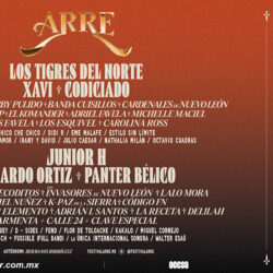 ¡Los Tigres del Norte, El Komander, Junior H y más! El Festival Arre anda bravo.