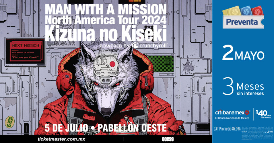 MAN WITH A MISSION llega al Pabellón Oeste con su gira “KIZUNA NO KISEKI”