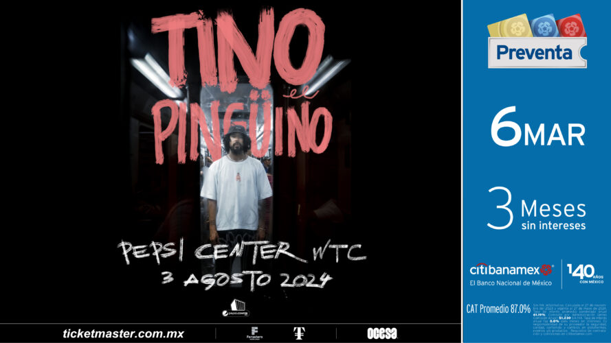 Tino el Pingüino dejará caer todo su Flow en el escenario del Pepsi Center el 3 de agosto.