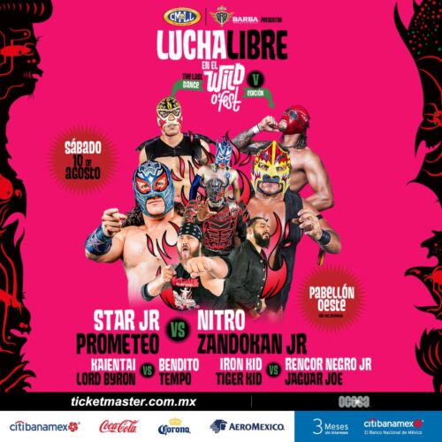 ¡El CMLL luchará de dos a tres caídas en la quinta edición del Wild O'Fest!