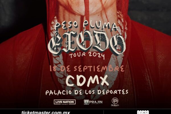 Peso pluma regresa a Ciudad de México con su nuevo Tour Éxodo.