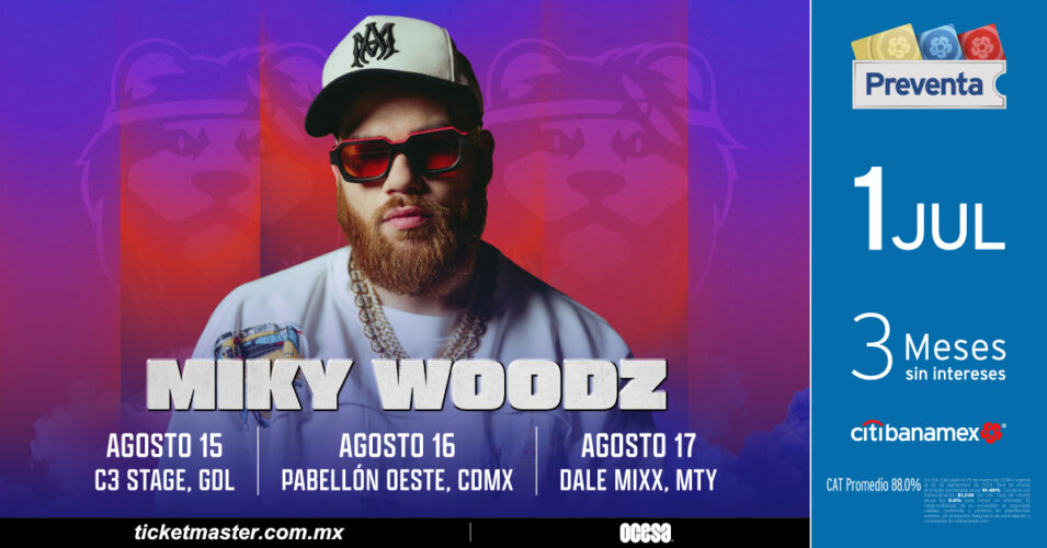 Miky Woodz llega con su trap al Pabellon Oeste