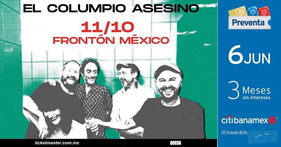 Ya salió plan con El Columpio Asesino: te vemos en el Frontón México este 11 de octubre.