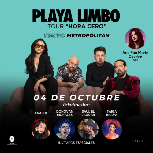 PLAYA LIMBO SE PRESENTARÁ MAÑANA EN EL TEATRO METROPÓLITAN